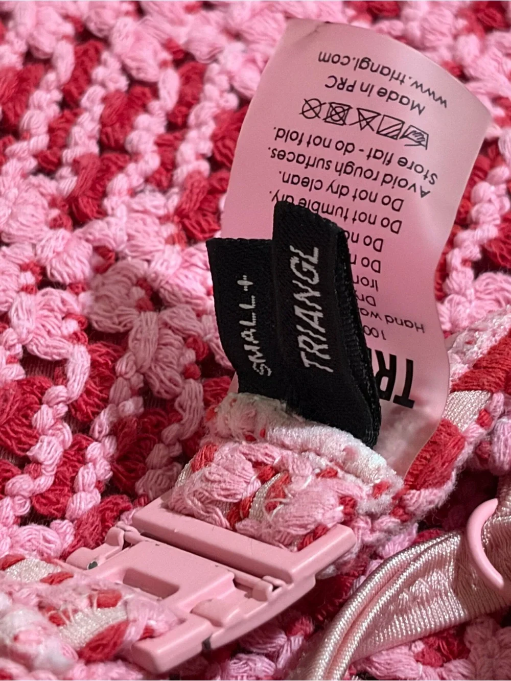 TRIANGL MAIA - Alina Pink Crochet Scoop Bikini Set